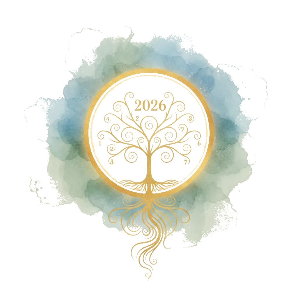 Rok Osobisty 2026 — drzewo zycia z cyframi